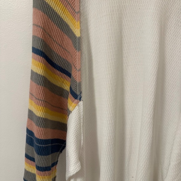 NWT Free People Rainbow Dreams Thermal Top with Balloon Sleeves | Size Medium - Picture 7 of 12